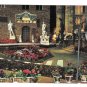Italy Florence Piazza Della Signoria Night Flower Exhibition Vntg 4X6 Firenze Postcard