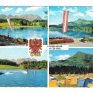 Austria Schwarzsee Lake Kitzbuhel Tyrol Alps Multiview Watersports Camping 4X6 Postcard