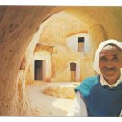 Africa Tunisia Matmata Berber Man Cave Dwellings Underground Troglodyde 4X6 Postcard