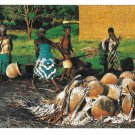 Africa Potteries Cooking Aftique en Couleurs IRIS Postcard 4X6