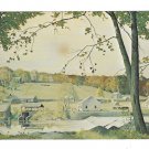 Dupont Eleutherian Mills Hagley Museum Painting Artist John McCoy 4X6 Postcardostcard