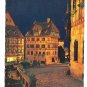Germany Nuremberg Nurnberg Albrecht Durer Haus House Night View 4X6 Postcardcard