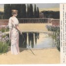 Quo Vadis Henryk Sienkiewicz Lygia She drew a fish in the sand Raczynski 1913 Postcard