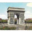 France Paris Place L'Arc de Triomphe de L'Etoile Art D' GUY 4X6 Postcard