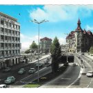 Switzerland Lausanne Place Chauderon Maison du Peuple City View Posted 1968 Postcard