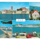 RAB Croatia Island Adriatic Sea Panoramas Port Vjesnik 4X6 Multiview Postcard