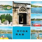 Otok Rab Croatia Island Adriatic Sea Panoramas Multiview F Mauer 4X6 Postcard
