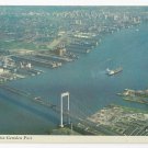 Philadelphia PA Camden NJ Delaware River Port Aerial View Vintage Postcard