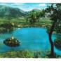 Slovenia Yugoslavia Lake Bled Island Panorama Birds Eye View Alps 4X6 Postcard