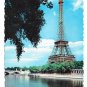 France Paris Eiffel Tower La Tour Eiffel River Seine Chantal Vintage Postcard