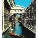 Italy Venezia Venice Bridge of Sighs Ponte Sospiri Canal Gondola ARDO 4X6 Postcard