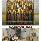 Croatia Kampor Rab Museum Monastery of St Euphemia Art 4X6 Dual View Postcard