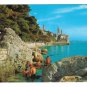 Croatia Rab Island Adriatic Sea Cliffs Beach Swimmers Vtg 4X6 Vjesnik Postcard