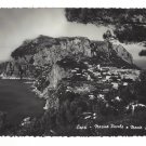 Italy Capri Marina Piccola Monte Solaro Aerial Glossy R Renza 4X6 RPPC Postcard
