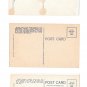 WY Yellowstone Park Lake Grand Canyon Punch Bowl Spring 3 Vntg Haynes Linen Postcards