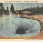 WY Yellowstone Park Punch Bowl Spring Morning Glory Pool 2 Haynes Vntg Linen Postcards