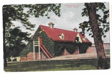 Mount Vernon VA Stable Barn Home of George Washington Vntg Postcard
