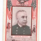 Rear Admiral George Dewey Navy Battle of Manila US Flags Patriotic Postcard