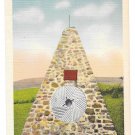 Fort Chiswell Monument Braddocks War Virginia Vntg Linen Asheville Postcard Co