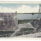 FL St Augustine Fort Marion Moat Barbacan Tower Bridge W J Harris Co Postcard