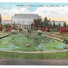 MO St Louis Shaws Garden Entrance St Louis Greeting Card Co Postcard