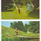 Canada Native American Micmac Indian Village Canoe Chief Red Cliff 2 Tichnor Postcards