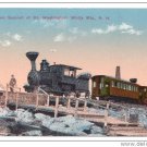 Mt Washington NH Cog Railway Train at Summit White Mountains ca 1915 JVH Postcard