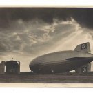 RPPC Hindenburg Zeppelin LZ 129 Airship Luftschiff Landing at Sunset Franz Harz Postcard