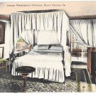 VA Mount Vernon George Washingtons Bedroom Vintage Foster & Reynolds Postcard