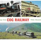 NH White Mountain Cog Railway Multiview Mike Robert Postcard