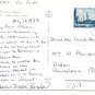 Isfahan Iran Shah Abbas Hotel Interior 10R Air Mail on postcard to US 1972