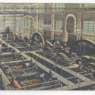 Cane Crusher and Grinding Roller in Sugar House Clewiston Florida Curteich Linen Postcard