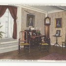 Parlor in the House of the Seven Gables Salem MA Unused Photostint Postcard
