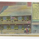 Boston MA Paul Reveres House built 1660 Colourpicture Linen Postcard