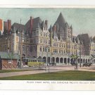 Montreal Place Viger Hotel Canada Red Ensign flag Pacific Railway Station Postcard