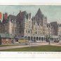 Montreal Place Viger Hotel Canada Red Ensign flag Pacific Railway Station Postcard