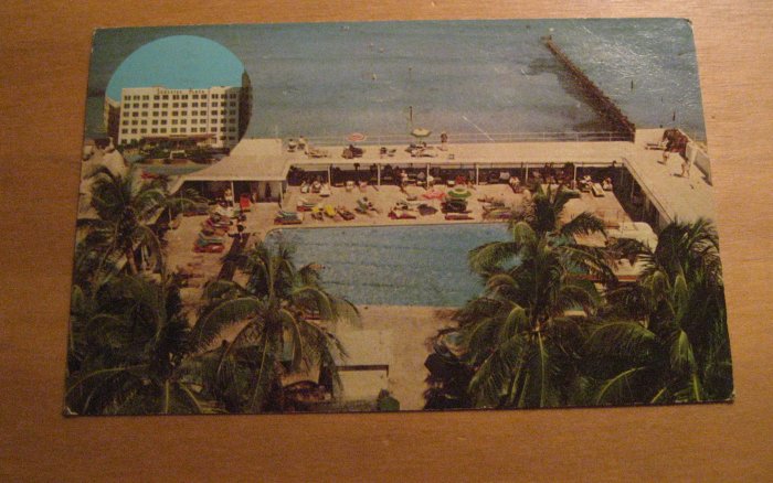 Surfside Plaza Hotel Miami Beach Florida Postcard