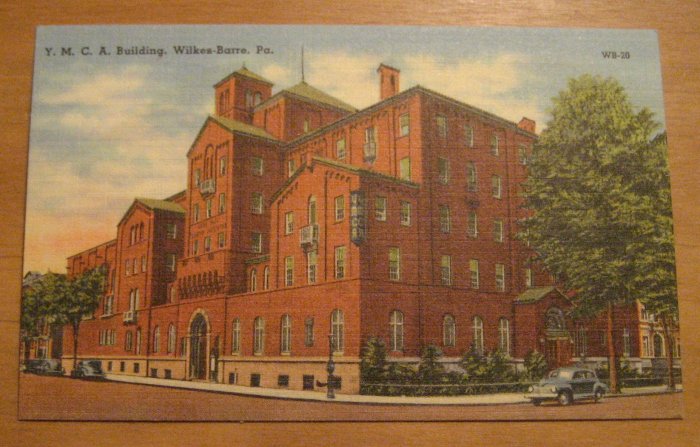 YMCA Building Wilkes Barre Pennsylvania Postcard