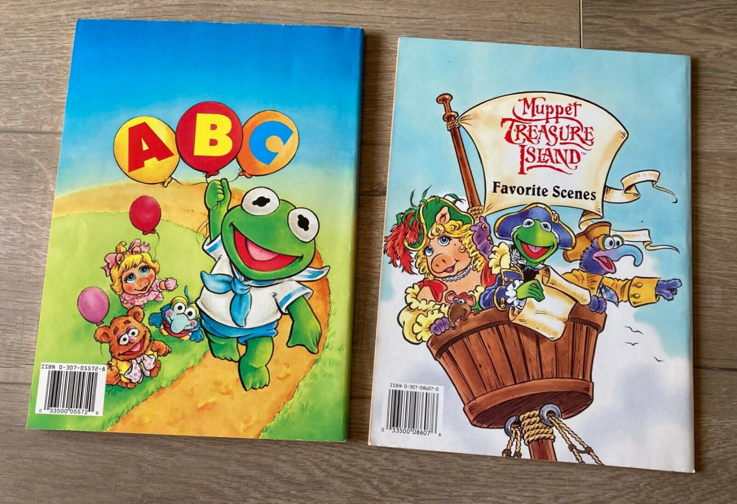 Vintage Muppet Treasure Island Big Coloring Book & Muppet Babies ABC