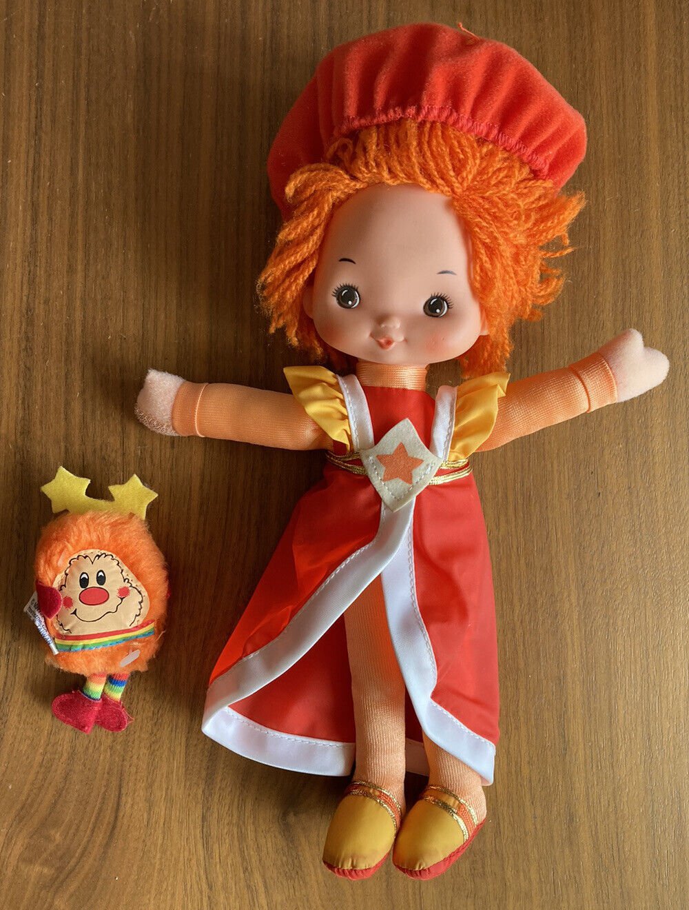 Hallmark Rainbow Brite LaLa Orange Doll And OJ Sprite 1984