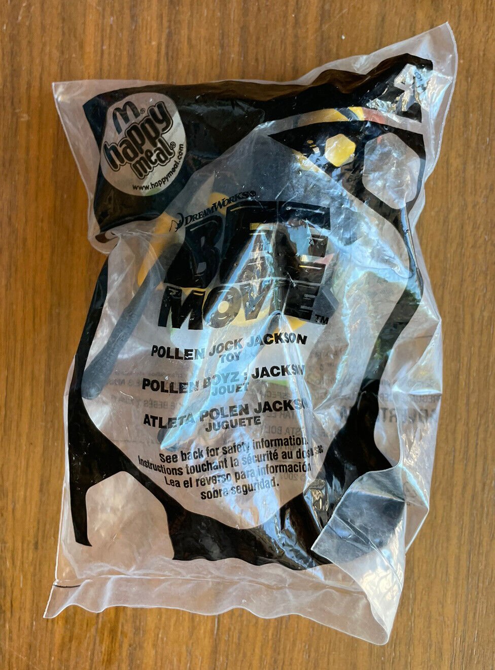 McDonalds Happy Meal Toy Bee Movie Pollen Jock Jackson Figure 4