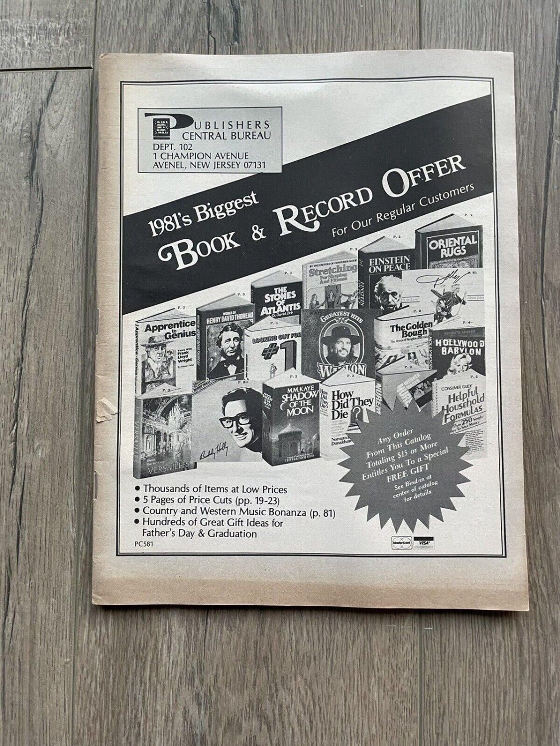 1981's Biggest Book & Record Offer Catalog