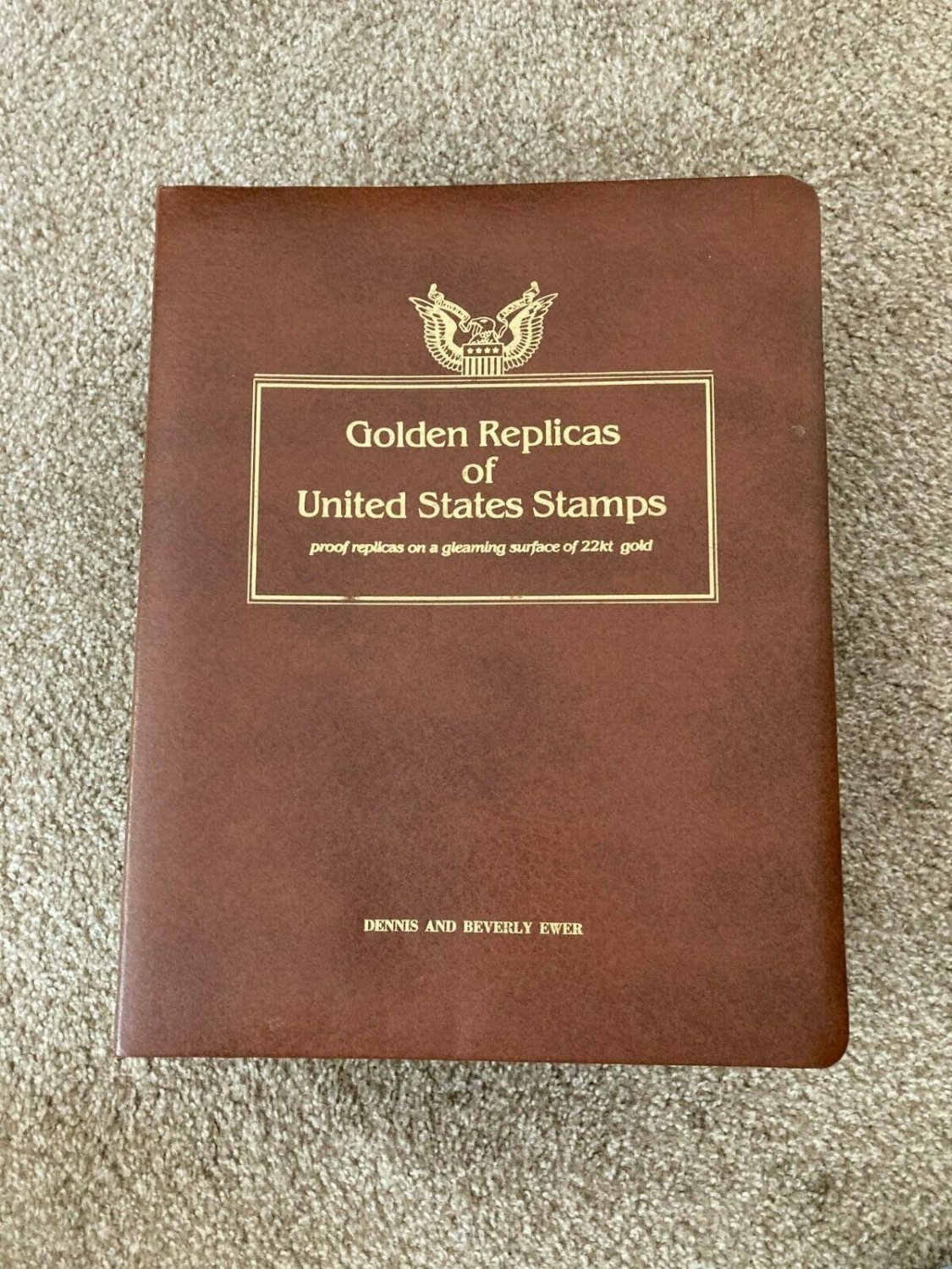 Golden Replicas Of The United States 22 kt Gold Stamps Album 75 FDC