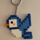 Blue Bird Perler Bead Keychain Key Chain Keychain Blue Bird Perler Bead Keychain Key Chain Keychain