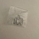 Elephant Pendant Charm Silver Tone