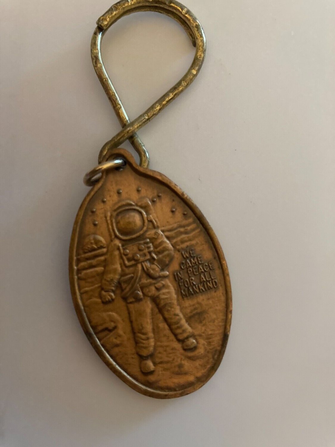 Astronaut We Came In Peace for All Mankind Space Shuttle Key Chain Keychain