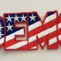Demo Red White And Blue Patch Embroidered Badge