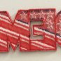 Demo Red White And Blue Patch Embroidered Badge