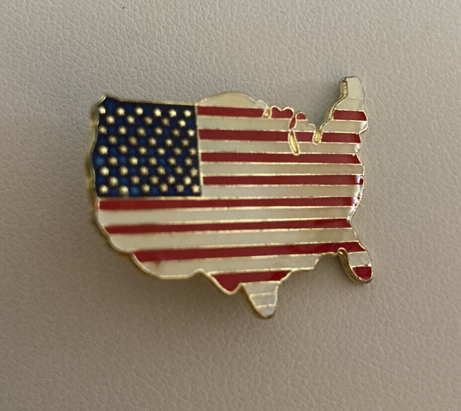 American Flag US Map Pin - 66516807dee41 84521b 