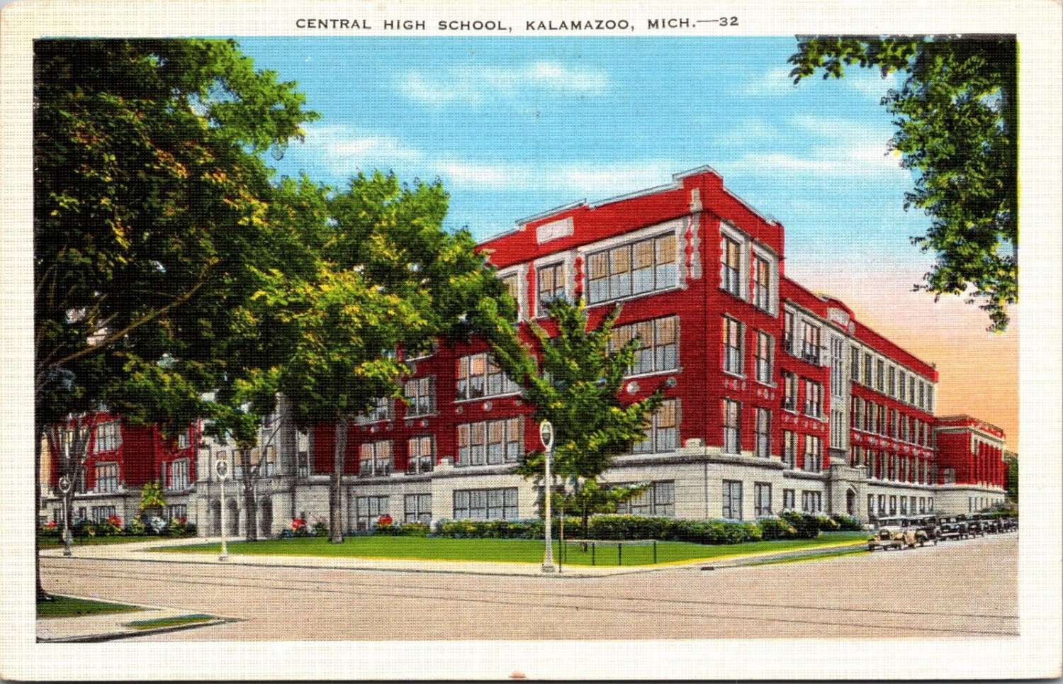 Central High School Kalamazoo Michigan Postcard Unposted